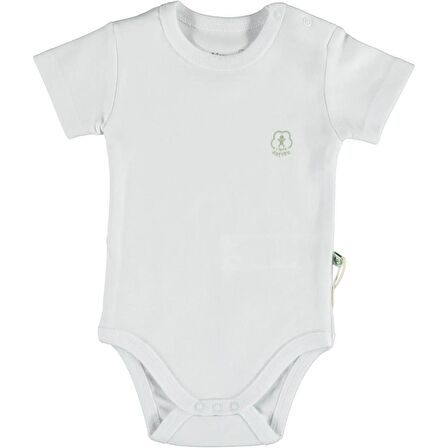 Bibaby Biorganic Basic Nature Kısa Kol Body 56884 Beyaz