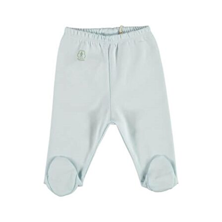 Bibaby Organik Pantolon Patikli Basic Nature Mavi