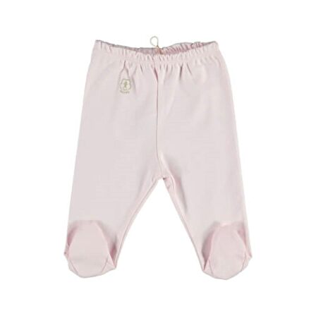 Bibaby Organik Pantolon Patikli Basic Nature Pembe