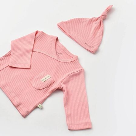 Bibaby Biorganic Soft Modal 3'Lü Zıbın Set 73293 Pembe