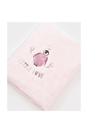 Bibaby Battaniye Welsoft Pink Love 90x100 cm.