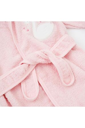 Bibaby Swan Bebek Bornoz Takımı 66419 Pembe