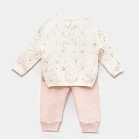 Bibaby Biorganic The Flowers 2'Li Takım 59765 Ekru Pembe