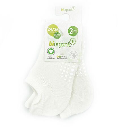 Biorganic Unisex 2'li Kaymaz Çorap 68487