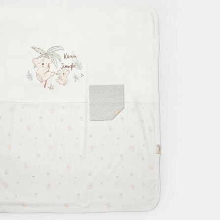 Bibaby Biorganic Koala Jungle 85x90 Bebek Battaniye 64684 Mint