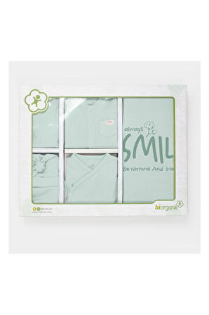 Biorganic Waffle Smile Hastane Çıkışı 10'lu Set Mint Yeşili