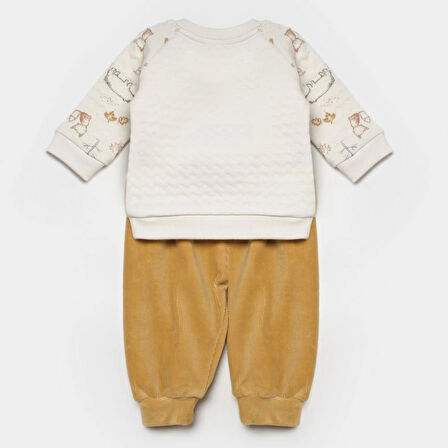 Bibaby Wild Forest 2'li Bebek Takım 59811 Hardal Bej