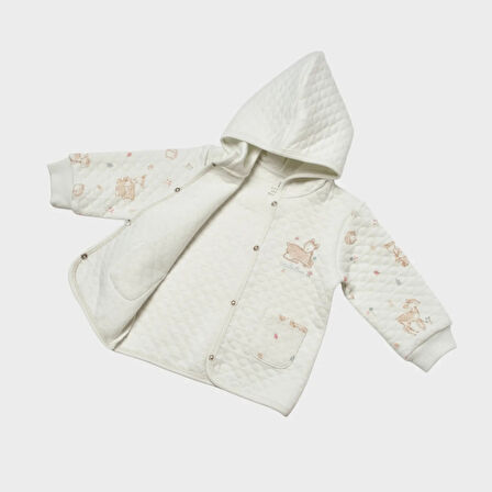 Bibaby Little Deer Bebek Hırka 61513 Mint