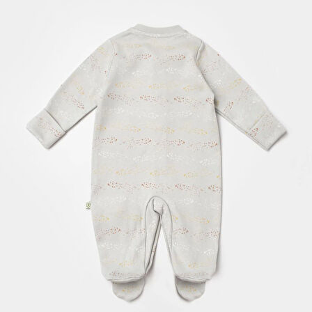 Bibaby Biorganic Penguin Yenidoğan Tulum 60776 Ekru Gri