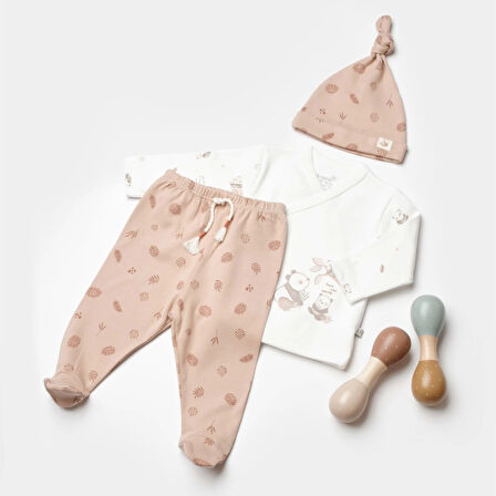 Bibaby Biorganic Love Our Earth 3 Parça Set 73345 Mocha