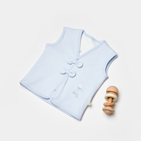 Biorganic Love Floral Bebek Yelek 61519