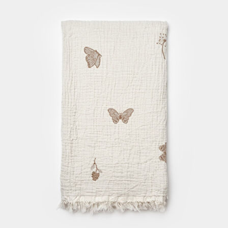 Biorganic Butterfly Feeling Müslin Battaniye 90x90 Cm 64739
