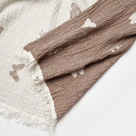 Biorganic Butterfly Feeling Müslin Battaniye 90x90 Cm 64739