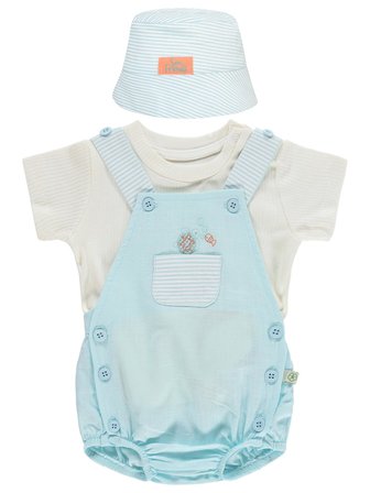 Biorganic Sea Frıends 3Lü 3-9 Ay Takım Slopet - Ekru