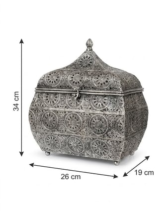 PANALI PNL-MG127 L BLACK METAL DEKORATİF KUTU