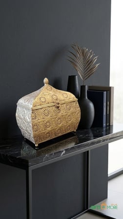 PANALI PNL-MG127 M GOLD METAL DEKORATİF KUTU