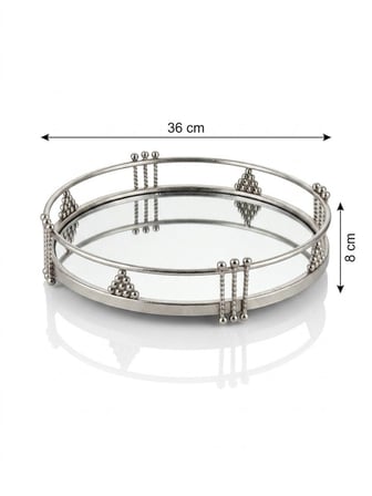 PANALI PNL-MG133 L METAL DEKORATİF TEPSİ