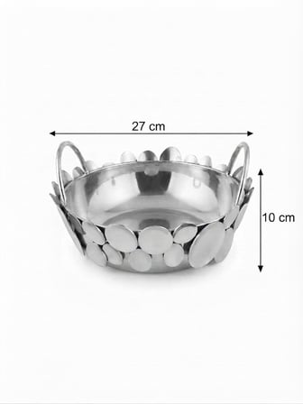 METAL DEKORATİF KASE KÇK 27 x 10 cm