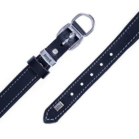 Doggie Konfor Deri Sade Boyun Tasması Royalblue 1,5x25 30 Cm 