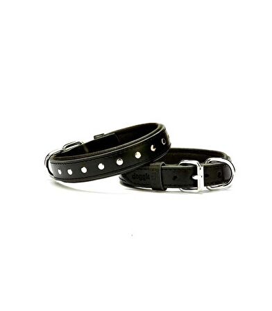Doggie Comfort Yumuşak Dokulu Rivetli Köpek Boyun Tasması SBT-2511 Siyah