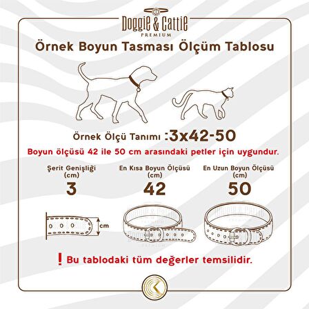 Doggie Konforlu Gerçek Deriden El Yapımı Nazar Boncuklu Köpek Boyun Tasması 3x42-50cm Siyah