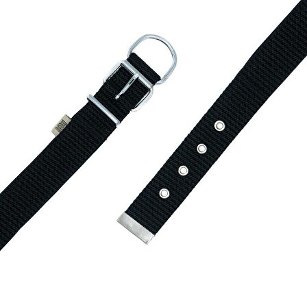 Doggie Konfor Seri Dokuma Köpek Boyun Tasması 4x52-60cm Siyah