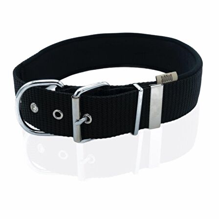 Doggie Konfor Seri Dokuma Köpek Boyun Tasması 5x55-65cm Siyah