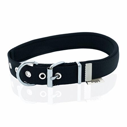 Doggie Çivi Desenli Köpek Tasması 2,5*50 cm Siyah