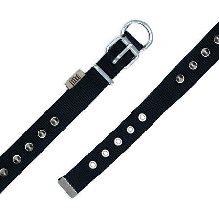 Doggie Çivi Desenli Köpek Tasması 2,5*50 cm Siyah