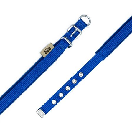 Doggie Polar Dokumadan El Yapımı Köpek Boyun Tasması 1,5x20-25cm Royal Mavi