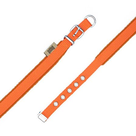 Doggie Polar Dokumadan El Yapımı Köpek Boyun Tasması 1,5x20-25cm Turuncu