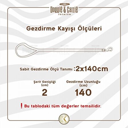 Doggie Klasik Dokuma Gezdirme M Beden Kırmızı 2x120-200 cm