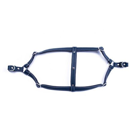 Doggie Konfor Ronın Deri Göğüs Tasması Royalblue 1,5x40 45 Cm 