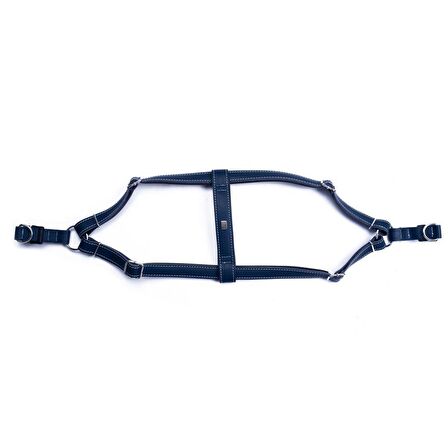 Doggie Konfor Ronın Deri Göğüs Tasması Royalblue 2x45 55 Cm 