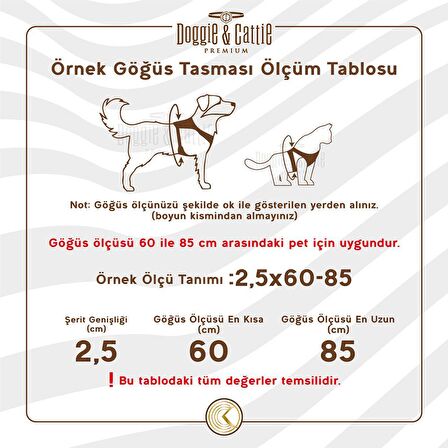 Doggie Kedi Göğüs Tasması 22/36 cm Kırmızı