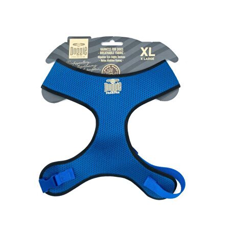 Doggie Dokuma Havalı Junıor Göğüs Tasma Royalblue 2x50-65 Cm 