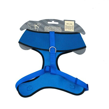 Doggie Dokuma Havalı Junıor Göğüs Tasma Royalblue 2x50-65 Cm 