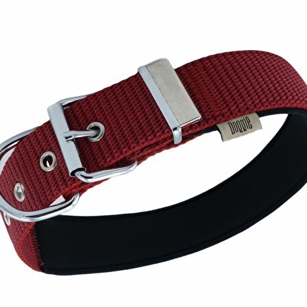 Doggie Comfort Yumuşak Dokuma Köpek Boyun Tasması S 4x47-55cm Kırmızı