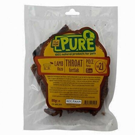 Delibon Pure Kuzu Kurutulmuş Ödül Gırtlak 100gr 