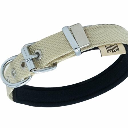 Doggie Softlu Köpek Boyun Tasması 2 cm x 40 cm Haki