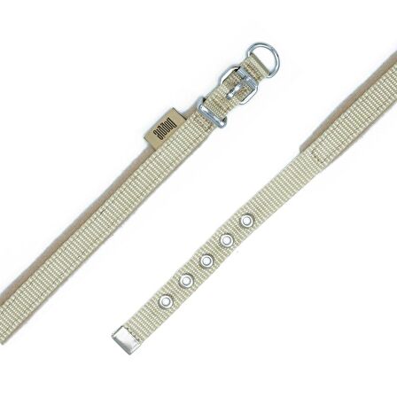 Doggie Polar Dokumadan El Yapımı Köpek Boyun Tasması 1,5x20-25cm K.Haki