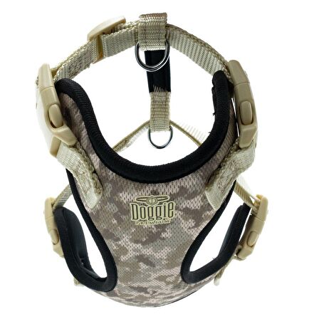 Doggie Havalı Dokuma Köpek Göğüs Tasması XS 1.5x35-45cm Camo