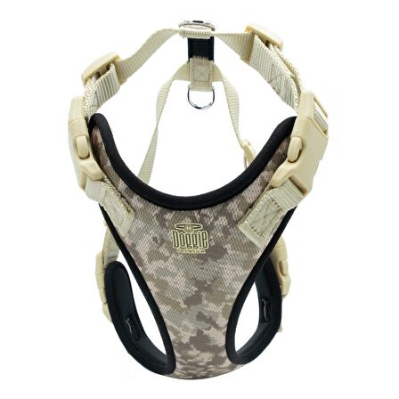 Doggie Havalı Dokuma Köpek Göğüs Tasması M 2x45-55cm Camo