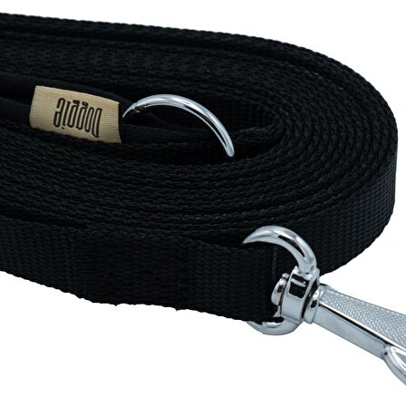 Doggie Özel Üretim Ekstra Uzun Dokuma Sevk Kayışı 2x700cm Siyah