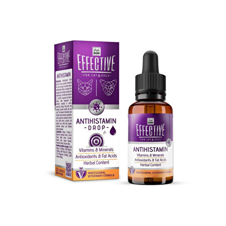 DELİBON EFFECTİVE KEDİ VE KÖPEK TAKVİYE ÜRÜNLERİ CİLT VE TÜY SAĞLIĞI 50ML