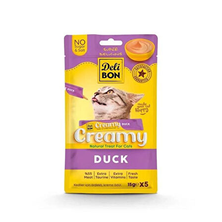 Delibon Creamy Ödül Maması Ördekli 15gr 5li Paket
