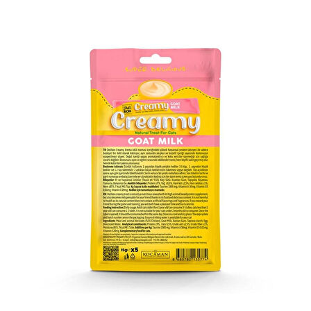 Delibon Creamy Ödül Maması Keçi Sütlü 15gr 5li Paket