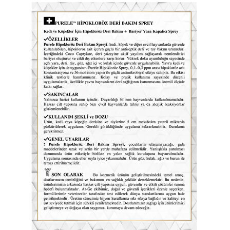 Purele Hipokloröz Kedi Ve Köpekler İçin Deri Bakım Sprey 250ml