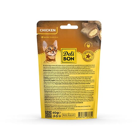Delibon Tavuklu Bisküvi Kedi Ödül Maması 60 g 