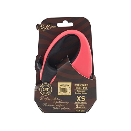 Doggie Otomatik Köpek Tasması Soft Seri Xs Pink 